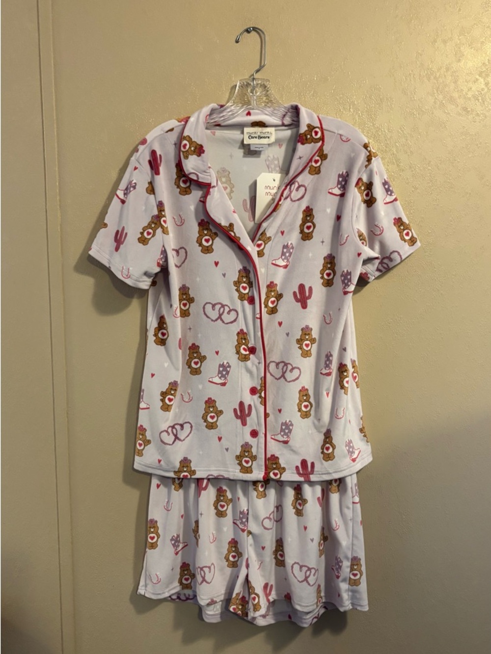 NWT munki munki x Care Bears Perfect Pajama set sz M